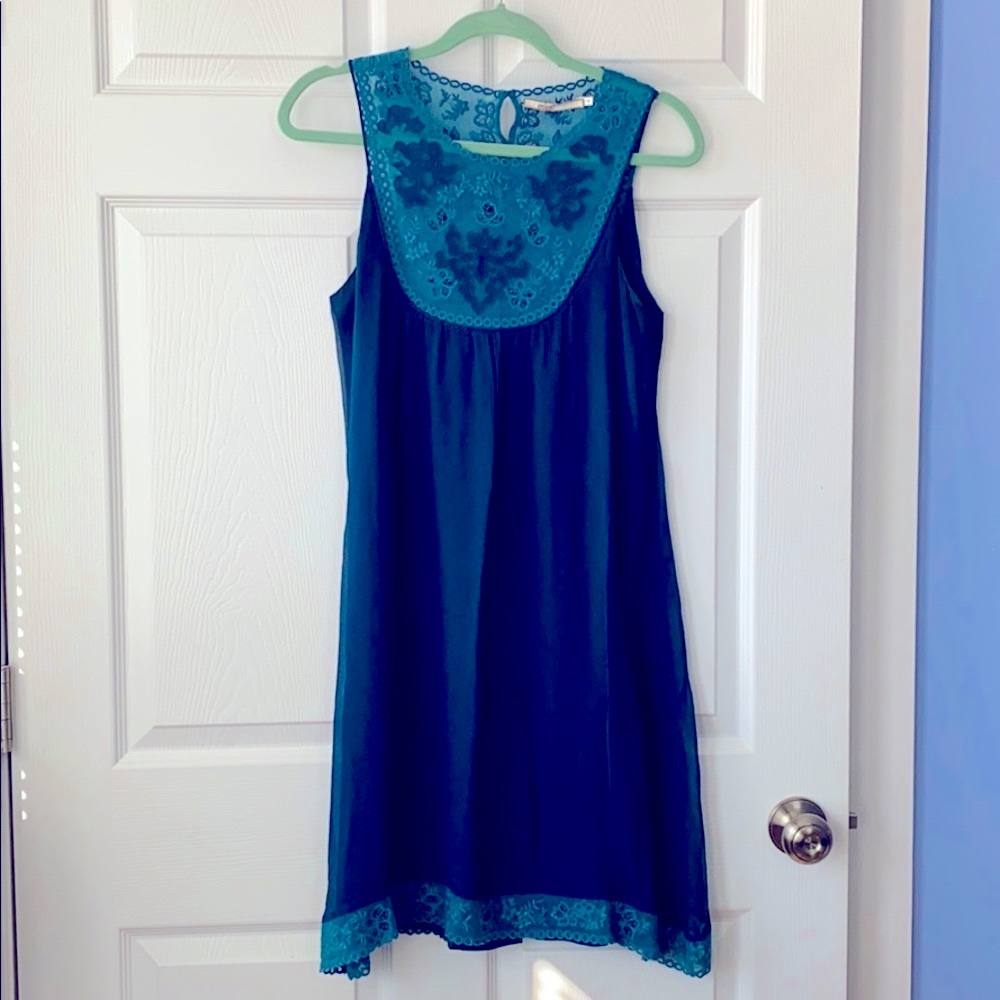 MINT by Jodi Arnold Green Silk Dress Size 8